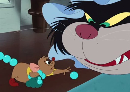 Gus and Lucifer from Walt Disney's film Cinderella, 1950